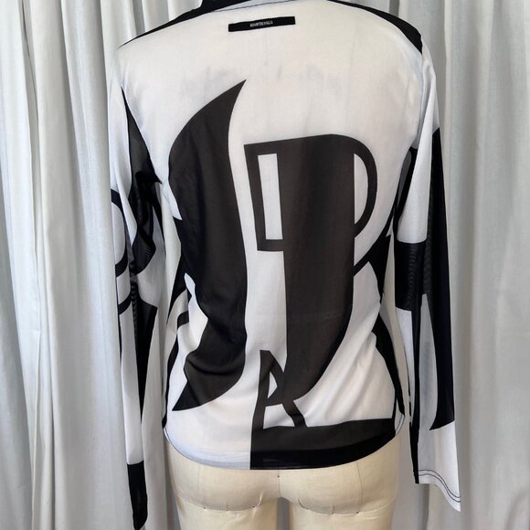 Roam The Halls Graphic Print Mesh Shirt - Picture 5 of 6